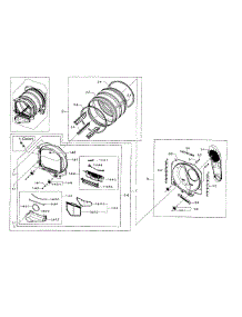 Drum Parts parts for Samsung Dryer DV45H7000EW/A2-00 from AppliancePartsPros.com