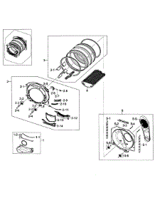 Drum Assy parts for Samsung Dryer DV448AEW/XAA-02 from AppliancePartsPros.com