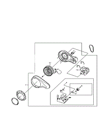 Motor Assy parts for Samsung Dryer DV407AEW/XAA-02 from AppliancePartsPros.com