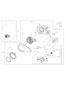 Motor Duct parts for Samsung Dryer DV456EWHDSU/AA-00 from AppliancePartsPros.com