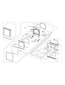Front & Door parts for Samsung Dryer DV456EWHDSU/AA-00 from AppliancePartsPros.com