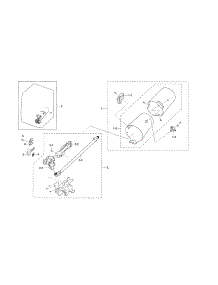 Duct & Burner parts for Samsung Dryer DV45K6500GV/A3-01 from AppliancePartsPros.com