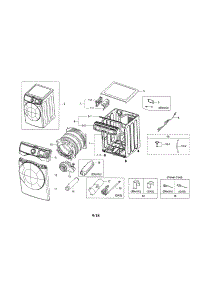 Main parts for Samsung Dryer DV45K6500GV/A3-01 from AppliancePartsPros.com