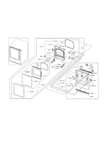 Front Frame / Door parts for Samsung Dryer DV45H7000GP/A3-01 from AppliancePartsPros.com