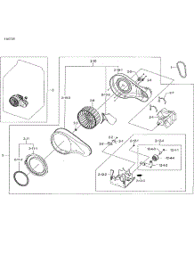 Motor Duct parts for Samsung Dryer DV48J7700GW/A2-01 from AppliancePartsPros.com