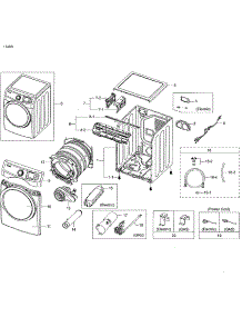 Main Asy parts for Samsung Dryer DV42H5000GW/A3-02 from AppliancePartsPros.com