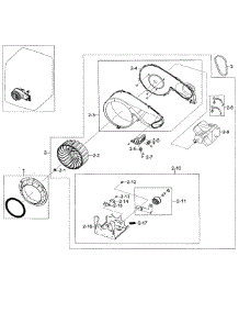 Motor Assy parts for Samsung Dryer DV448AGE/XAA-02 from AppliancePartsPros.com