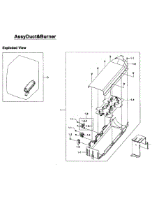 Heater Assy parts for Samsung Dryer DV405ETPAWR/AA-01 from AppliancePartsPros.com