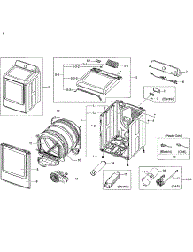 Main Asy parts for Samsung Dryer DV48H7400GP/A2-01 from AppliancePartsPros.com