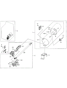 Duct & Burner parts for Samsung Dryer DV422GWHDWR/AA-00 from AppliancePartsPros.com