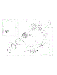Motor Duct parts for Samsung Dryer DV45K6500EW/A3-00 from AppliancePartsPros.com