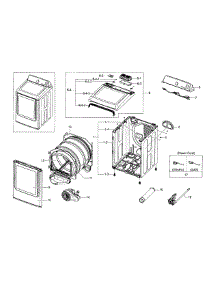 Main Assy parts for Samsung Dryer DV45H7000GW/A2-00 from AppliancePartsPros.com