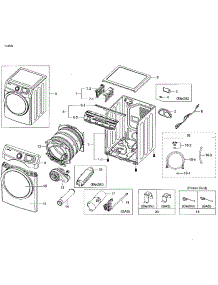 Main Asy parts for Samsung Dryer DV42H5000GW/A3-03 from AppliancePartsPros.com