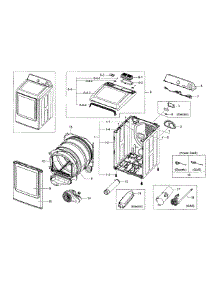 Main Assy parts for Samsung Dryer DV45H7200EW/A2-00 from AppliancePartsPros.com