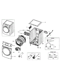 Main Assy parts for Samsung Dryer DV457GVGSGR/AA-00 from AppliancePartsPros.com