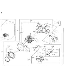 Motor Duct parts for Samsung Dryer DV48H7400EW/A2-01 from AppliancePartsPros.com