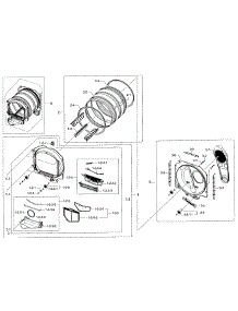 Drum Parts parts for Samsung Dryer DV40J3000GW/A2-00 from AppliancePartsPros.com