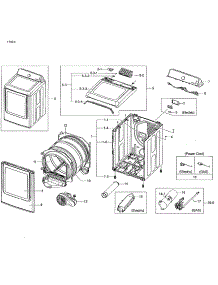 Main Asy parts for Samsung Dryer DV48H7400GW/A2-02 from AppliancePartsPros.com