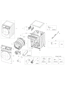Main Asy parts for Samsung Dryer DV45K6200EZ/A3-00 from AppliancePartsPros.com