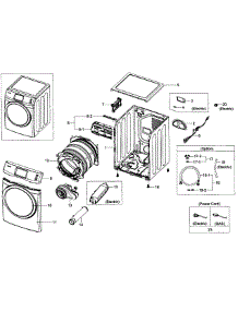 Main Assy parts for Samsung Dryer DV457EVGSWR/AA-00 from AppliancePartsPros.com