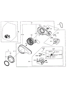 Motor Duct parts for Samsung Dryer DV457EVGSWR/AA-00 from AppliancePartsPros.com