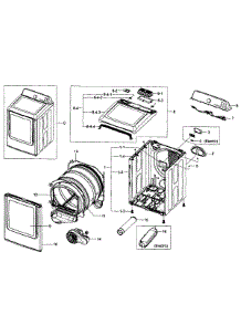 Main Assy parts for Samsung Dryer DV400EWHDWR/AA-01 from AppliancePartsPros.com