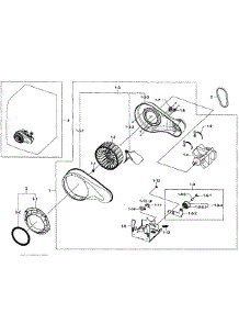 Motor Assy parts for Samsung Dryer DV400EWHDWR/AA-01 from AppliancePartsPros.com
