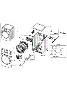 Main Assy parts for Samsung Dryer DV457EVGSGR/AA-01 from AppliancePartsPros.com