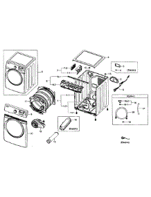Main Assy parts for Samsung Dryer DV405ETPAWR/AA-00 from AppliancePartsPros.com
