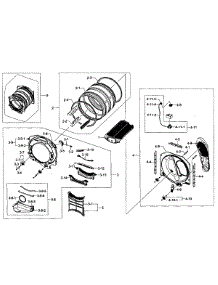 Drum Assy parts for Samsung Dryer DV431AEP/XAA-02 from AppliancePartsPros.com