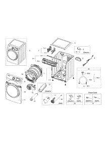 Main Assy parts for Samsung Dryer DV42H5600GW/A3-00 from AppliancePartsPros.com