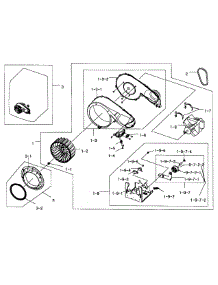 Motor Assy parts for Samsung Dryer DV448AEP/XAA-02 from AppliancePartsPros.com