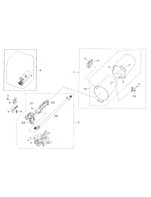 Duct & Burner parts for Samsung Dryer DV42H5200GW/A3-00 from AppliancePartsPros.com
