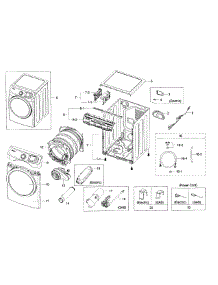 Main Assy parts for Samsung Dryer DV42H5200GW/A3-00 from AppliancePartsPros.com