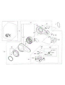 Motor Duct parts for Samsung Dryer DV42H5200GW/A3-00 from AppliancePartsPros.com