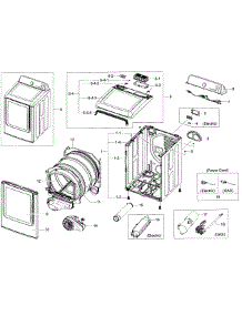 Main Asy parts for Samsung Dryer DV45H7000EW/A2-01 from AppliancePartsPros.com