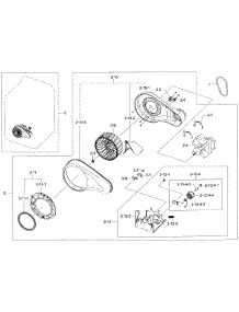 Motor Duct parts for Samsung Dryer DV45H7000EW/A2-01 from AppliancePartsPros.com