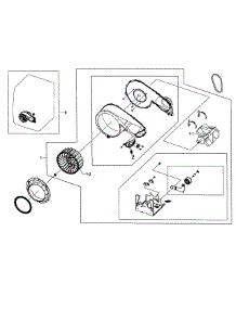 Motor Assy parts for Samsung Dryer DV448AEP/XAA-03 from AppliancePartsPros.com