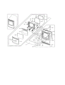 Front & Door parts for Samsung Dryer DV476ETHASU/A1-00 from AppliancePartsPros.com