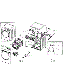Main Assy parts for Samsung Dryer DV405ETPASU/AA-00 from AppliancePartsPros.com