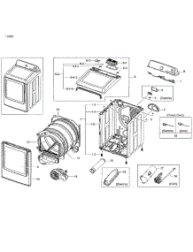 Main Asy parts for Samsung Dryer DV48J7700EW/A2-01 from AppliancePartsPros.com
