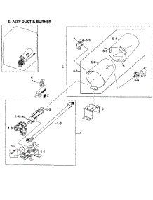 Heater Assy parts for Samsung Dryer DV448AGW/XAA-01 from AppliancePartsPros.com
