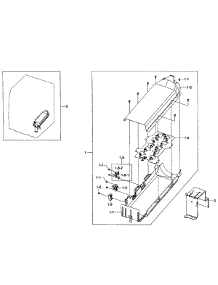 Heater Assy parts for Samsung Dryer DV455EVGSWR/AA-00 from AppliancePartsPros.com