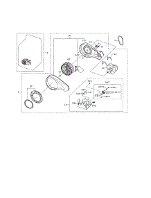 Motor Duct parts for Samsung Dryer DV476GTHAWR/A1-01 from AppliancePartsPros.com