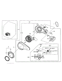 Motor Assy parts for Samsung Dryer DV431AEP/XAA-01 from AppliancePartsPros.com