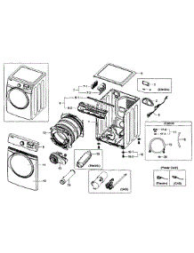 Main Assy parts for Samsung Dryer DV431AEP/XAA-01 from AppliancePartsPros.com