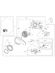 Motor Duct parts for Samsung Dryer DV45H7000EW/A2-02 from AppliancePartsPros.com