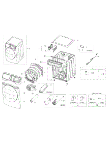Main Asy parts for Samsung Dryer DV45K6200GZ/A3-00 from AppliancePartsPros.com
