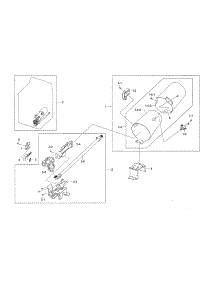 Duct & Burner - Gas parts for Samsung Dryer DV45H7000GP/A3-00 from AppliancePartsPros.com
