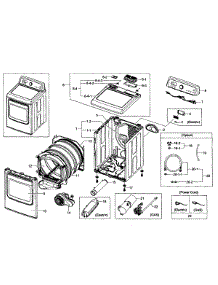 Main Assy parts for Samsung Dryer DV484GTHAWR/A1-01 from AppliancePartsPros.com